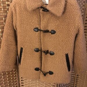 Abercrombie & Fitch Tan Teddy Jacket